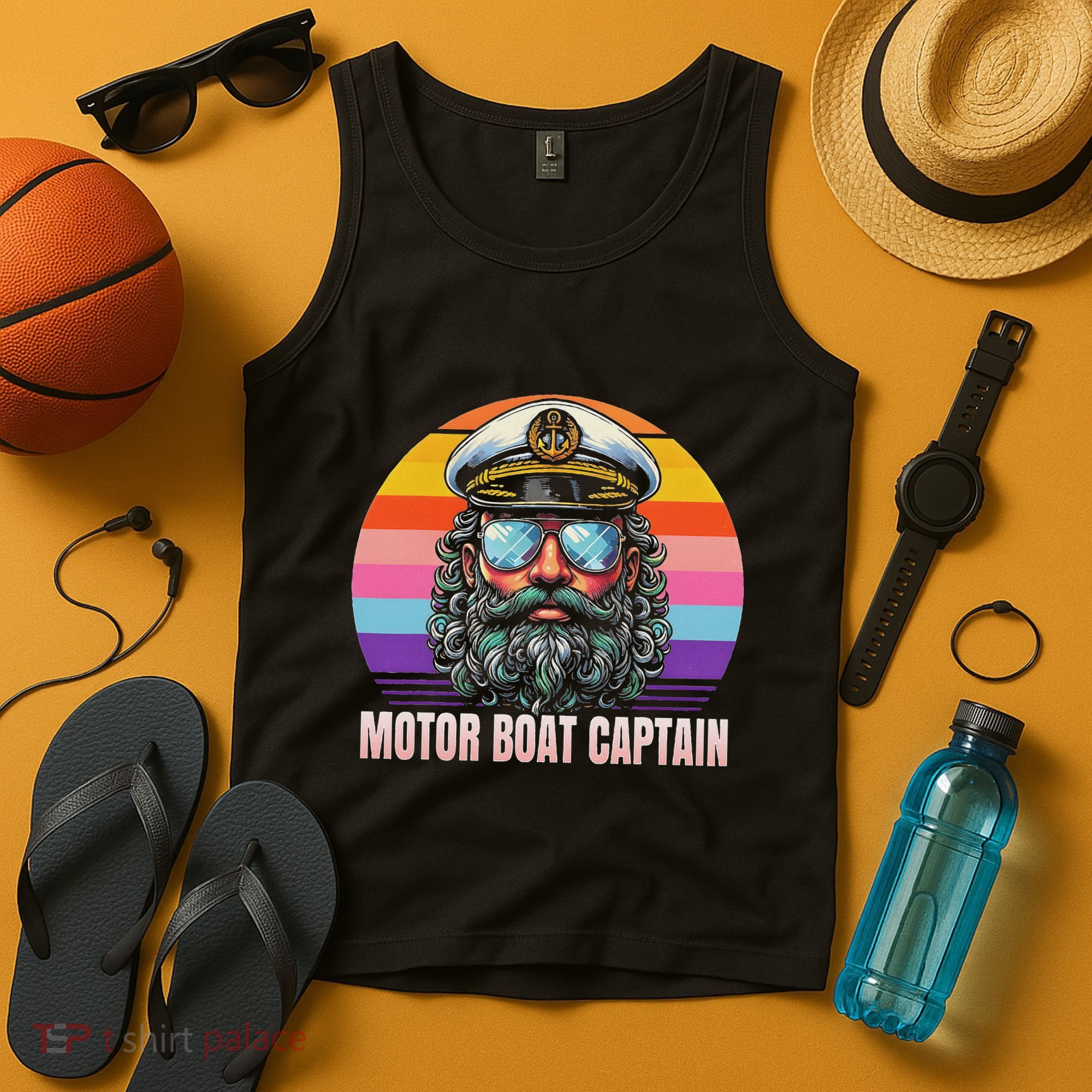 Motor Boat Captain Funny Tank Top