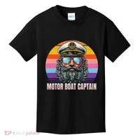 Motor Boat Captain Funny Kids T-Shirt thumb 0
