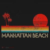 Manhattan Beach California Ca Surfer Retro Sunset Vintage T-Shirt thumb 7