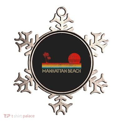 Manhattan Beach California Ca Surfer Retro Sunset Vintage Ornament