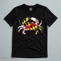 Maryland Blue Crab Vintage Maryland Flag Pride T-Shirt thumb 5
