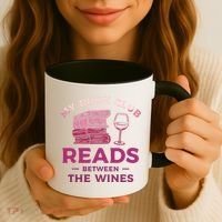 My Book Club Reads Between The Wines Wine Drinking Coffee Mug thumb 3