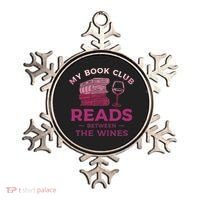 My Book Club Reads Between The Wines Wine Drinking Ornament thumb 0