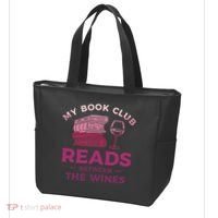 My Book Club Reads Between The Wines Wine Drinking Tote Bag thumb 3