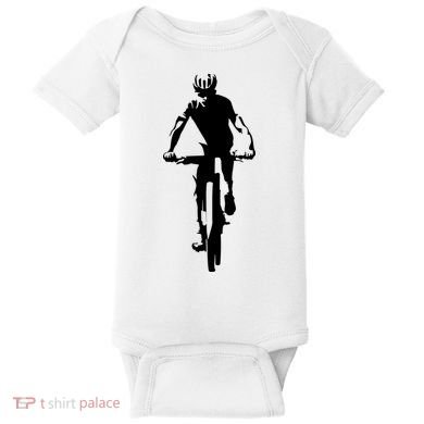 Mountain Bike Cycling Baby Bodysuit
