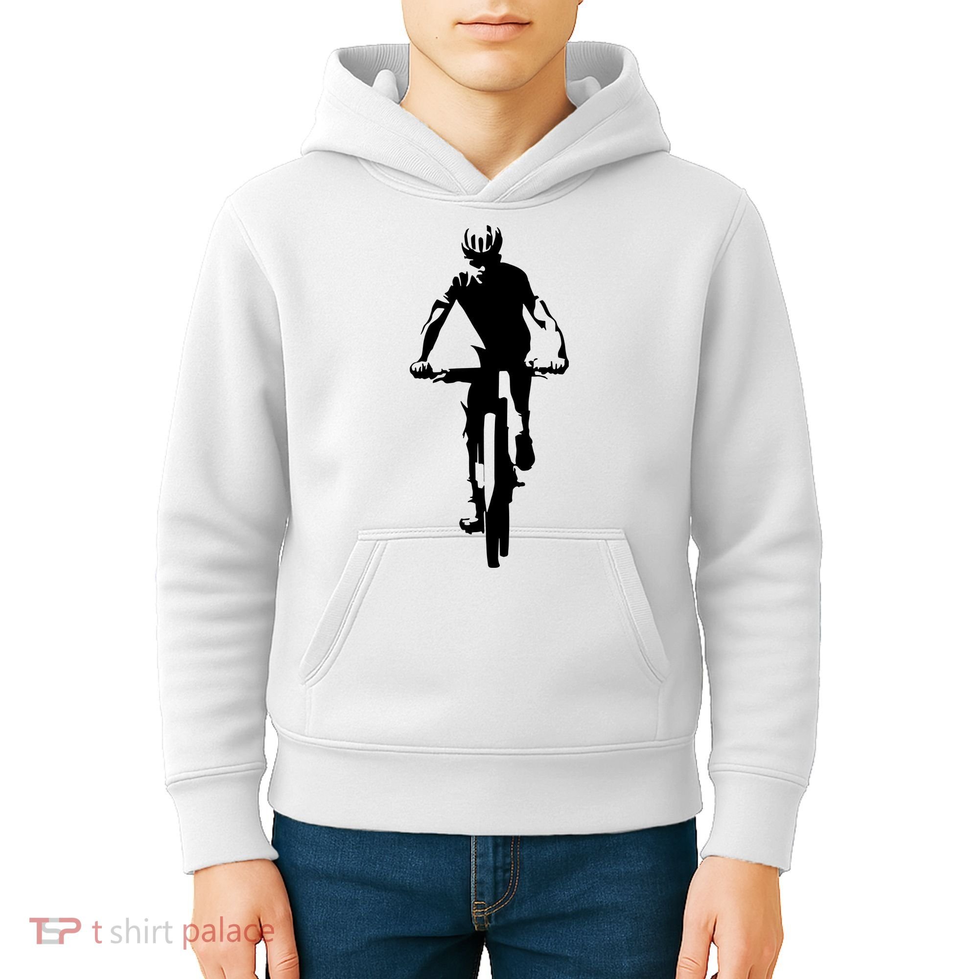 Mountain Bike Cycling Kids Hoodie