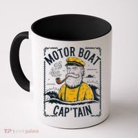 Motor Boat Captain Women Chummy Pontoon Boating Coffee Mug thumb 0