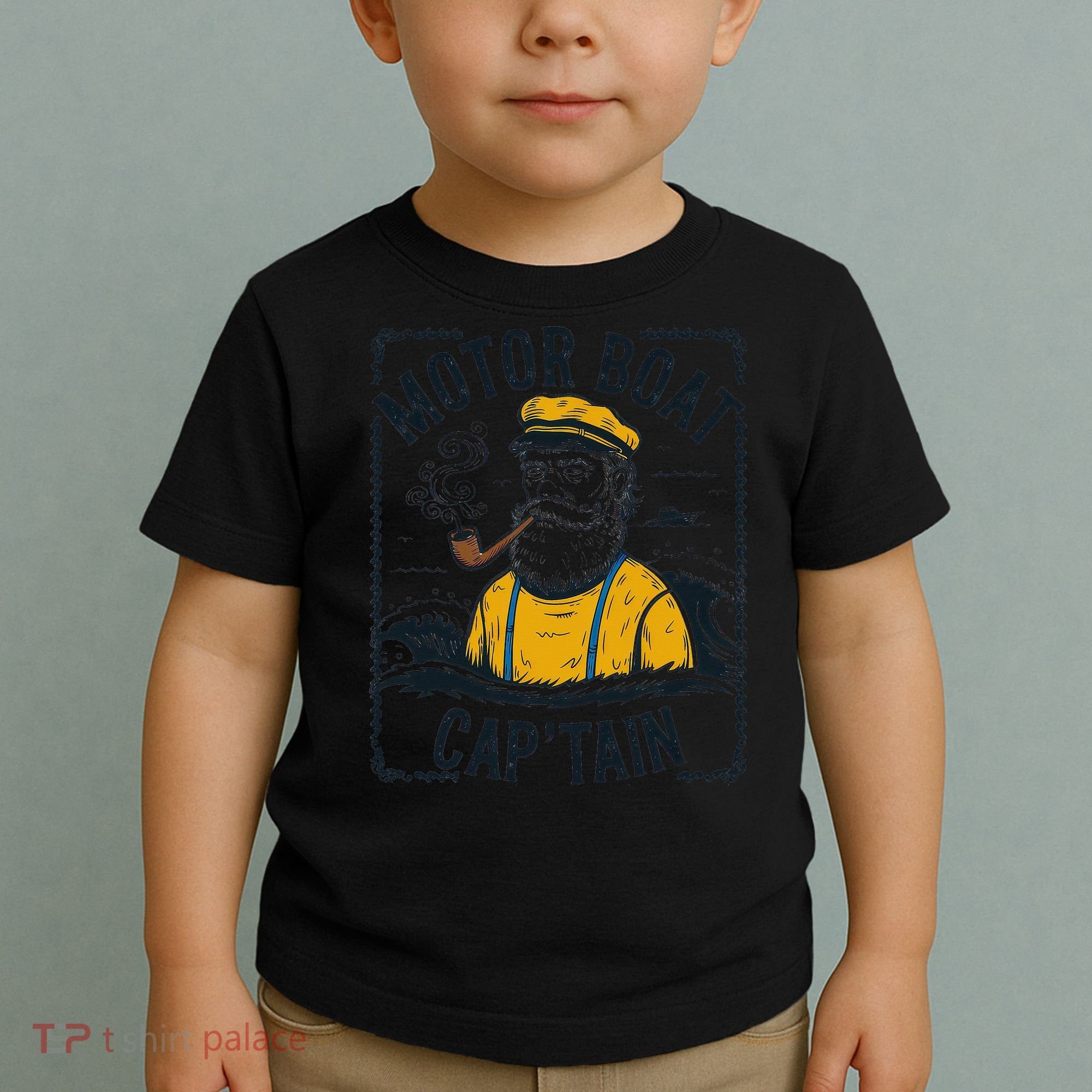 Motor Boat Captain Women Chummy Pontoon Boating Toddler T-Shirt