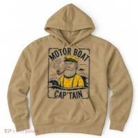 Motor Boat Captain Women Chummy Pontoon Boating Hoodie thumb 0