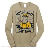 Motor Boat Captain Women Chummy Pontoon Boating Long Sleeve Shirt thumb 0