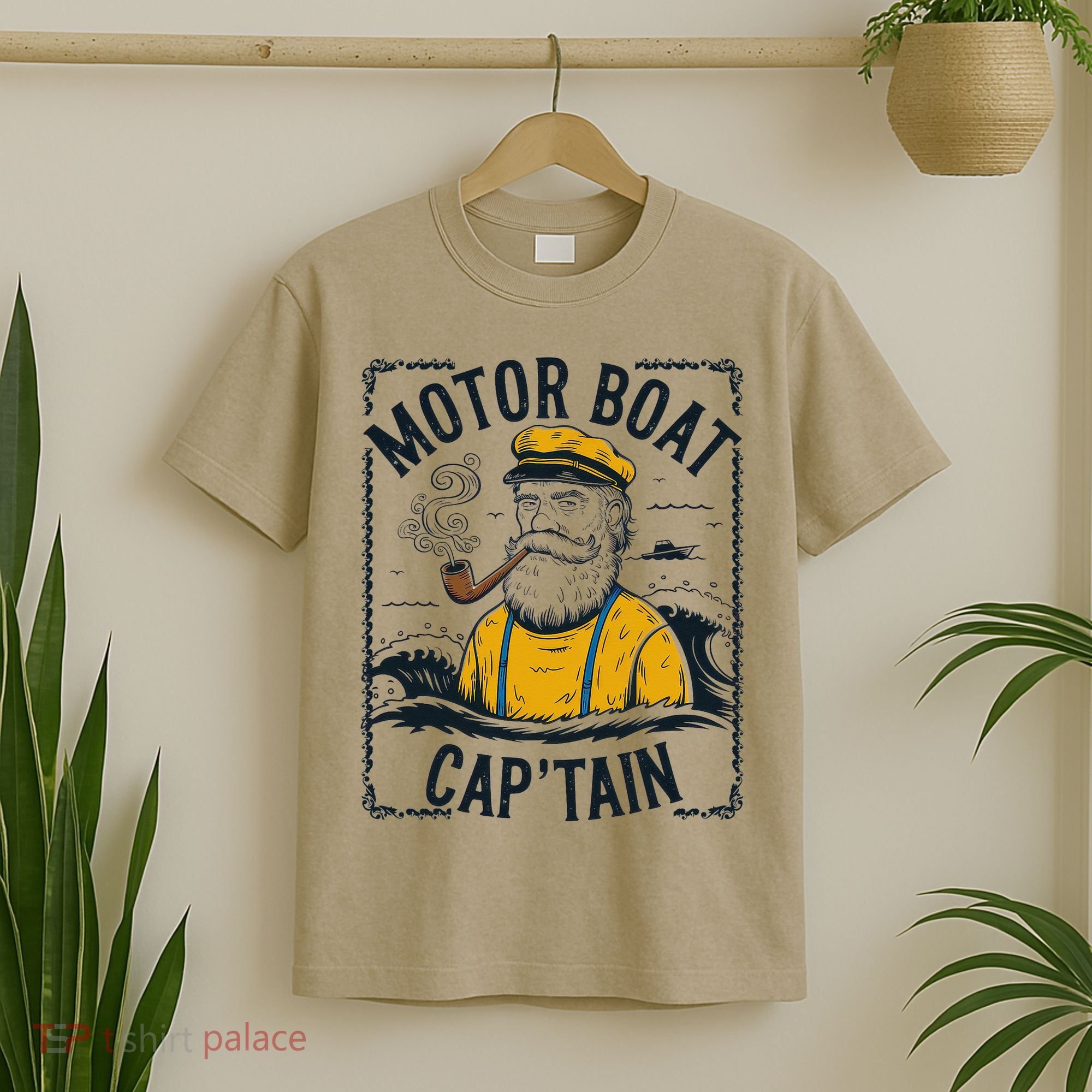 Motor Boat Captain Women Chummy Pontoon Boating T-Shirt