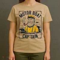 Motor Boat Captain Women Chummy Pontoon Boating T-Shirt thumb 4