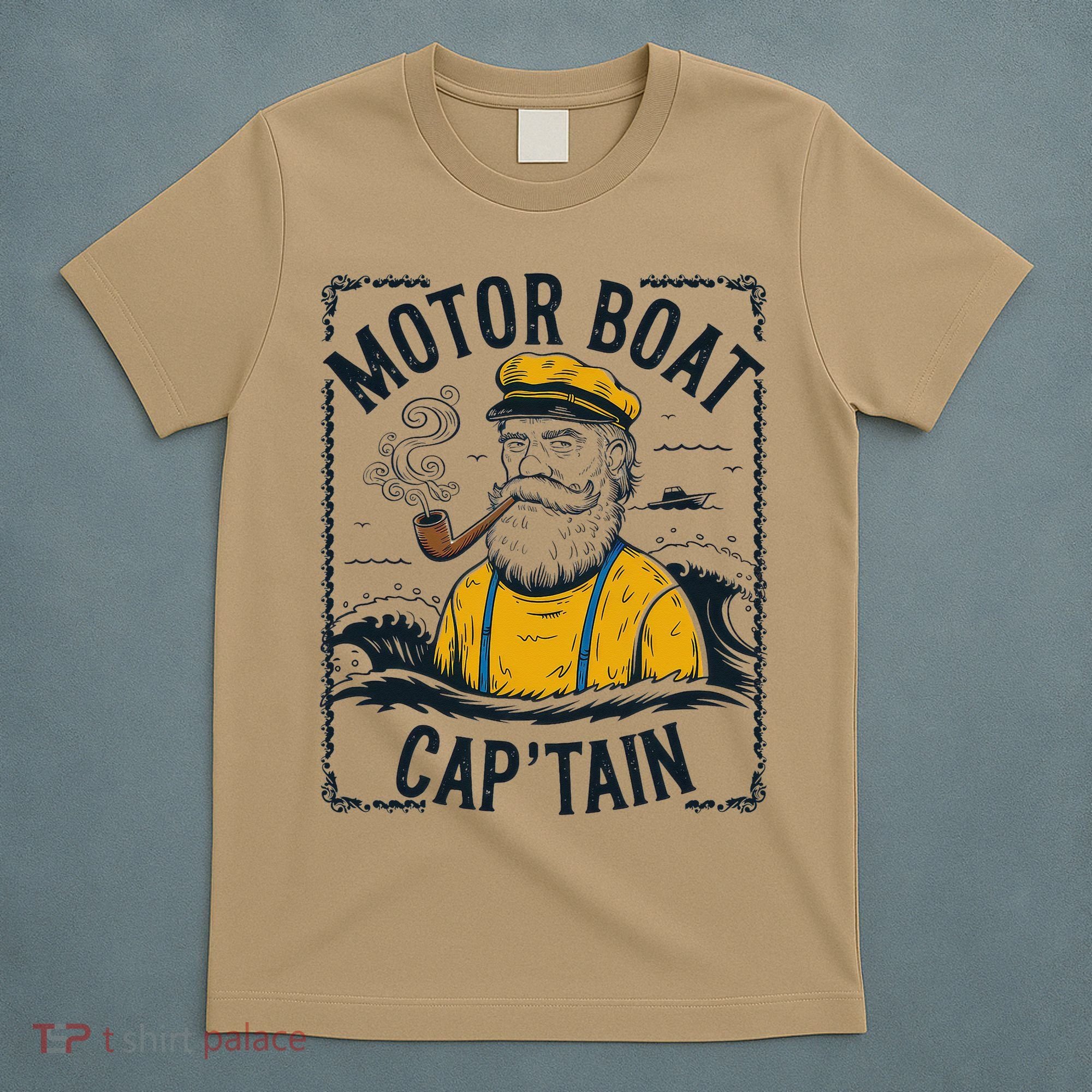 Motor Boat Captain Women Chummy Pontoon Boating T-Shirt