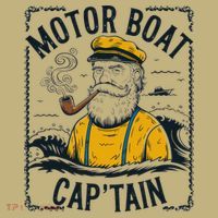 Motor Boat Captain Women Chummy Pontoon Boating T-Shirt thumb 7