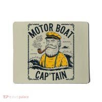 Motor Boat Captain Women Chummy Pontoon Boating Mousepad thumb 0