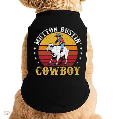 Mutton Busting Cowboy Riding Mutton Buster Rodeo Doggie Tank
