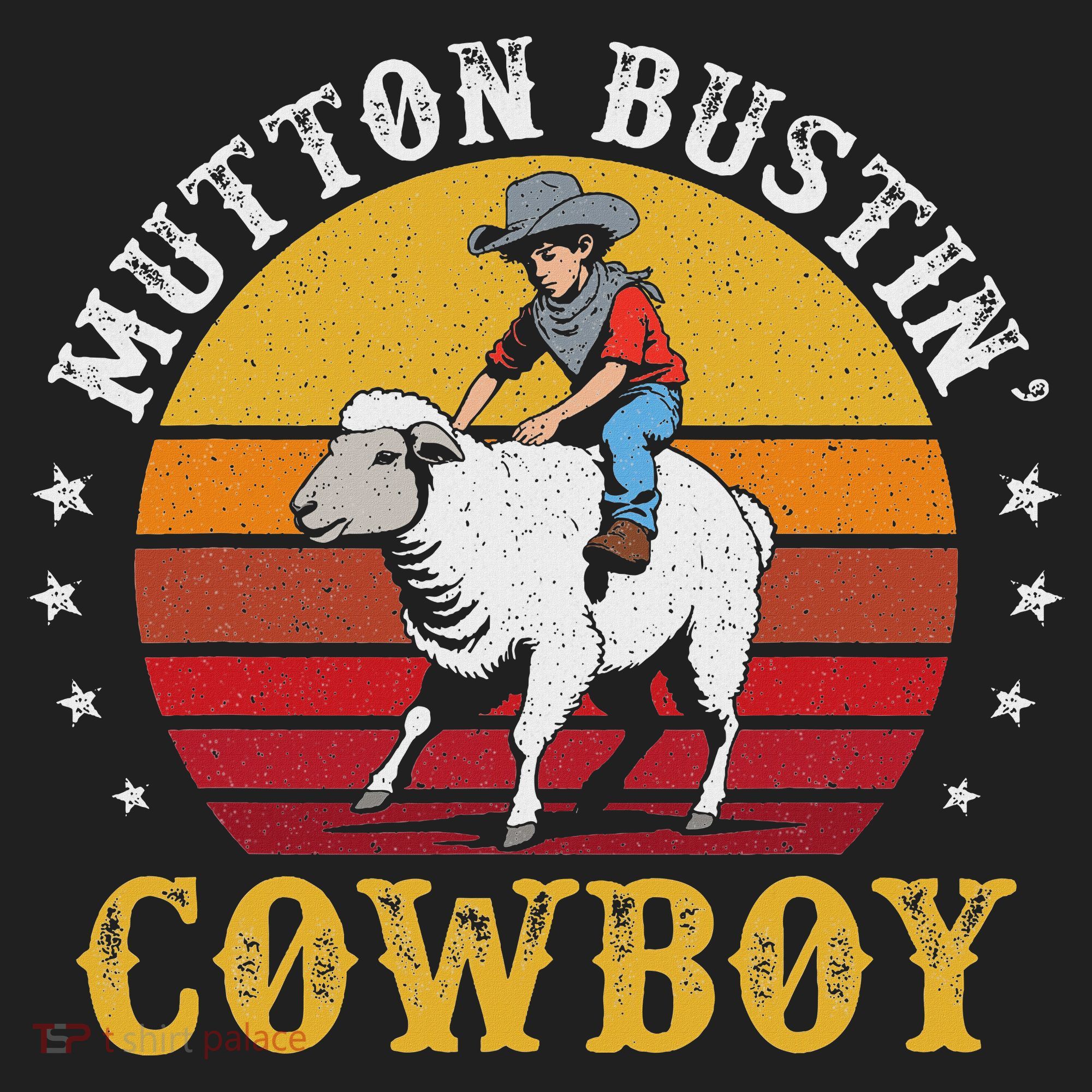 Mutton Busting Cowboy Riding Mutton Buster Rodeo Beanie