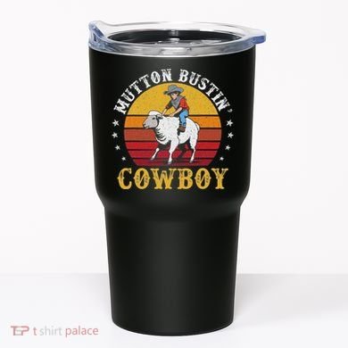 Mutton Busting Cowboy Riding Mutton Buster Rodeo Tumbler