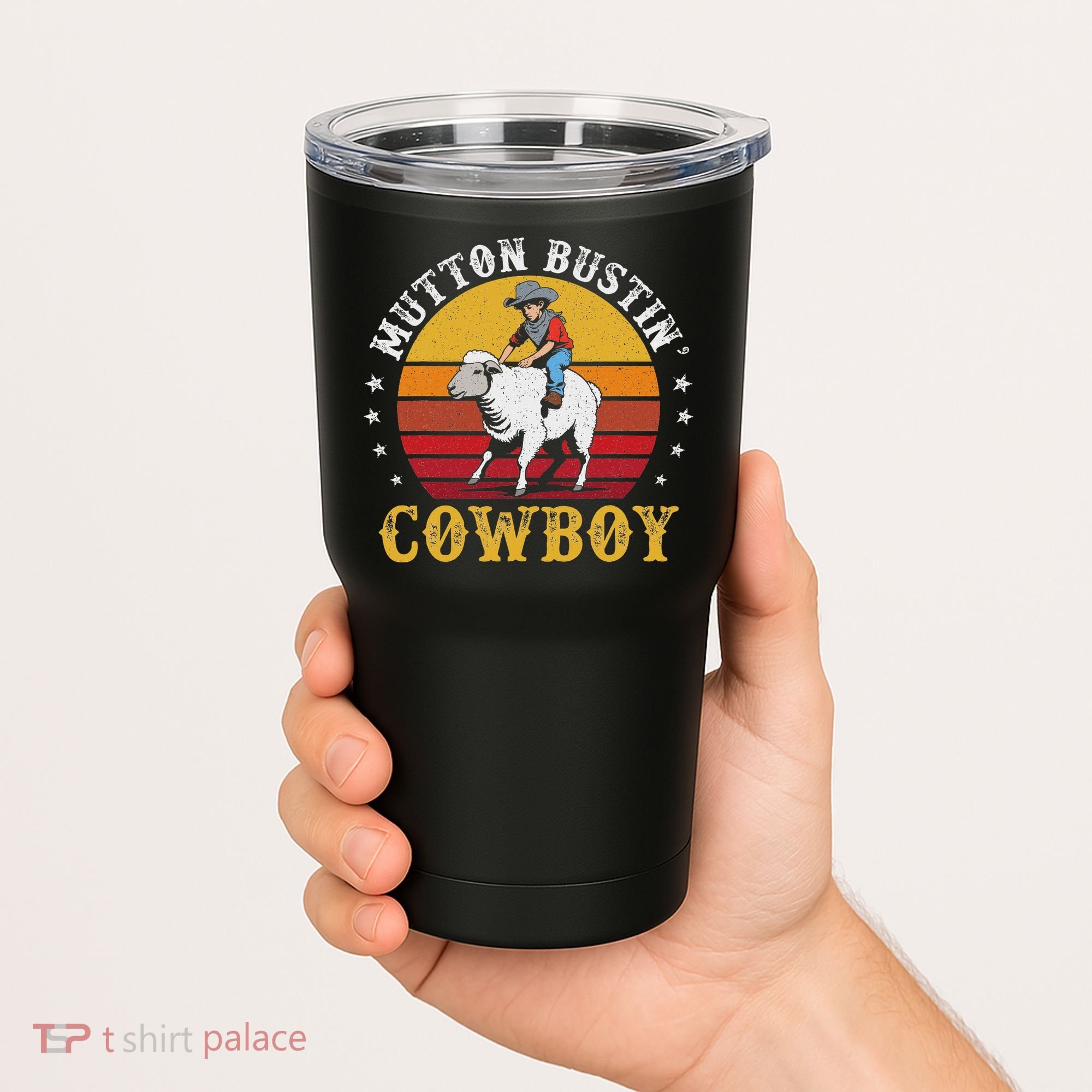 Mutton Busting Cowboy Riding Mutton Buster Rodeo Tumbler