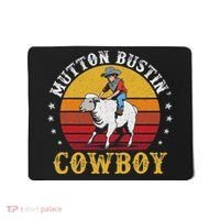 Mutton Busting Cowboy Riding Mutton Buster Rodeo Mousepad thumb 0