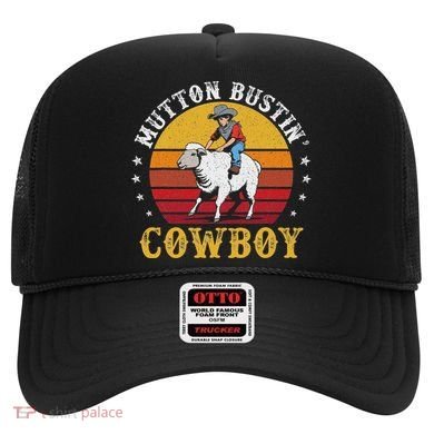 Mutton Busting Cowboy Riding Mutton Buster Rodeo Hat