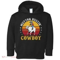 Mutton Busting Cowboy Riding Mutton Buster Rodeo Toddler Hoodie thumb 0
