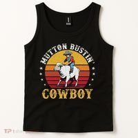 Mutton Busting Cowboy Riding Mutton Buster Rodeo Tank Top thumb 2