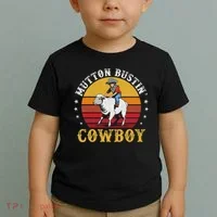 Mutton Busting Cowboy Riding Mutton Buster Rodeo Toddler T-Shirt thumb 2