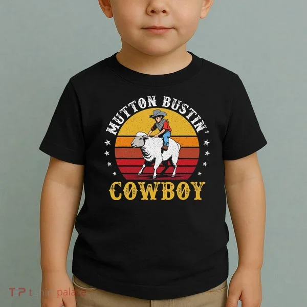 Mutton Busting Cowboy Riding Mutton Buster Rodeo Toddler T-Shirt