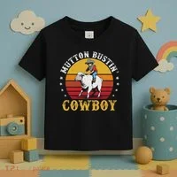 Mutton Busting Cowboy Riding Mutton Buster Rodeo Toddler T-Shirt thumb 3