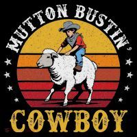 Mutton Busting Cowboy Riding Mutton Buster Rodeo Women's Long Sleeve Shirt thumb 2