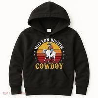 Mutton Busting Cowboy Riding Mutton Buster Rodeo Kids Hoodie thumb 0