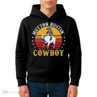 Mutton Busting Cowboy Riding Mutton Buster Rodeo Kids Hoodie thumb 4