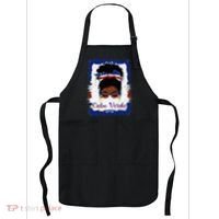 Messy Bun Cape Verdean Cabo Verde Flag Woman Girl Apron thumb 0