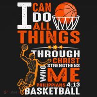 Motivational Basketball Christianity Quote Christian Basketball Bible Verse Women's Hoodie thumb 2
