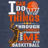 Motivational Basketball Christianity Quote Christian Basketball Bible Verse Women's T-Shirt thumb 6