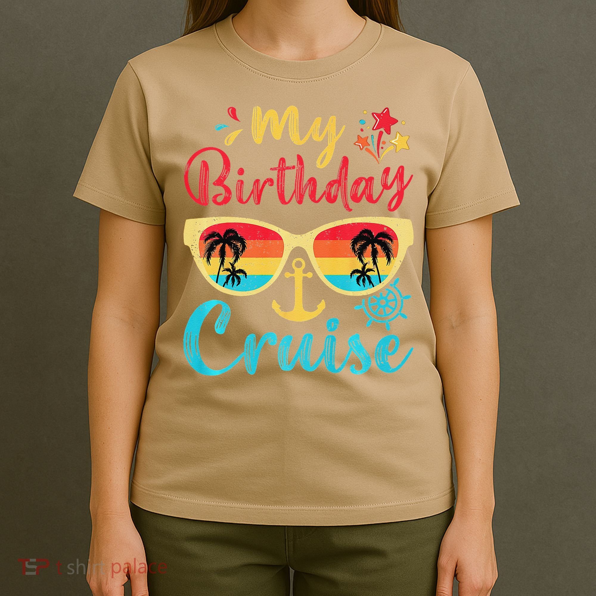 My Birthday Cruise Vintage Lovers Cruising T-Shirt
