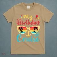 My Birthday Cruise Vintage Lovers Cruising T-Shirt thumb 5
