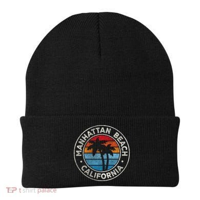 Manhattan Beach California Ca Vintage Graphic Retro 70s Beanie