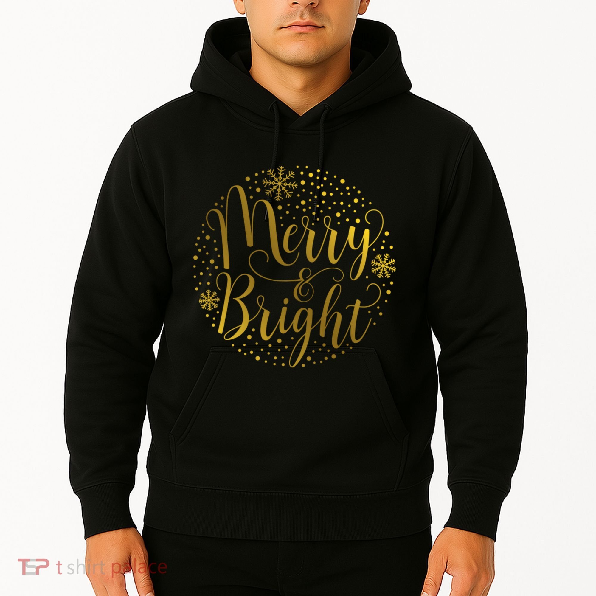 Merry & Bright Christmas Patterns Hoodie