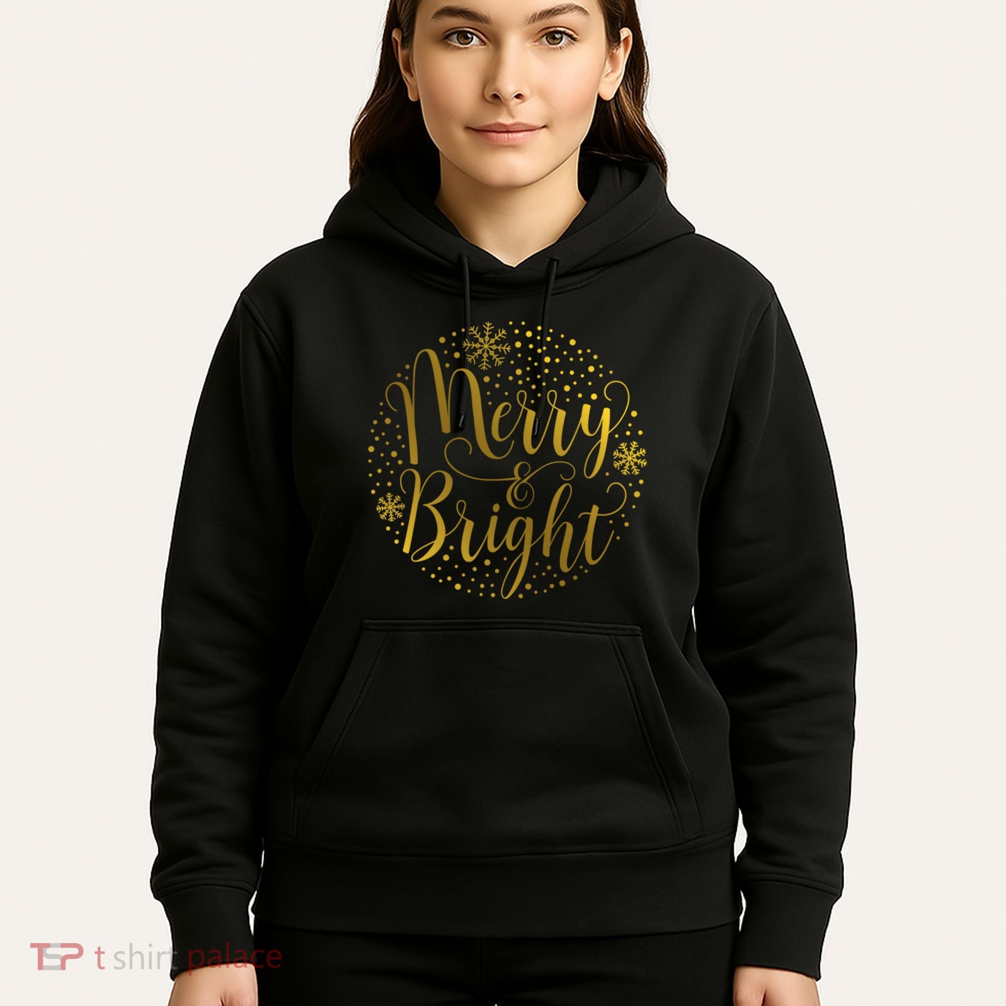Merry & Bright Christmas Patterns Hoodie