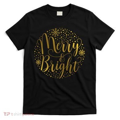 Merry & Bright Christmas Patterns T-Shirt