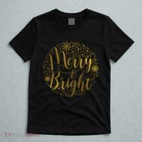 Merry & Bright Christmas Patterns T-Shirt thumb 5