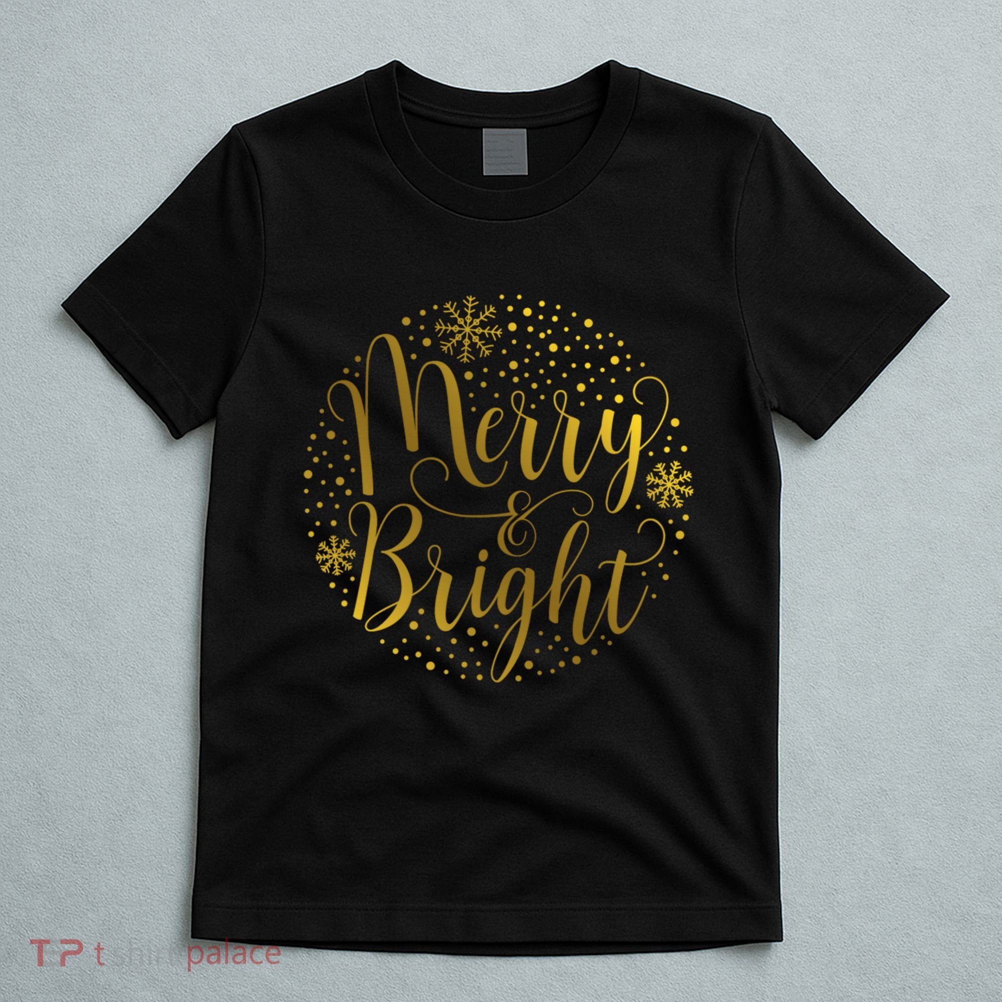 Merry & Bright Christmas Patterns T-Shirt