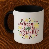 Merry & Bright Christmas Patterns Coffee Mug thumb 2