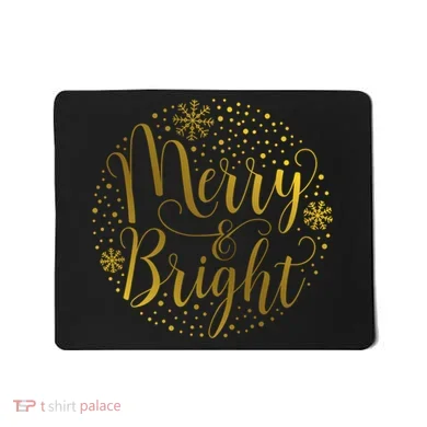 Merry & Bright Christmas Patterns Mousepad