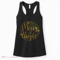 Merry & Bright Christmas Patterns Women's Tank Top thumb 0
