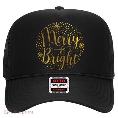 Merry & Bright Christmas Patterns Hat