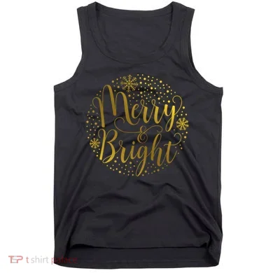 Merry & Bright Christmas Patterns Tank Top