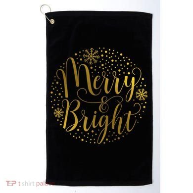 Merry & Bright Christmas Patterns Golf Towel